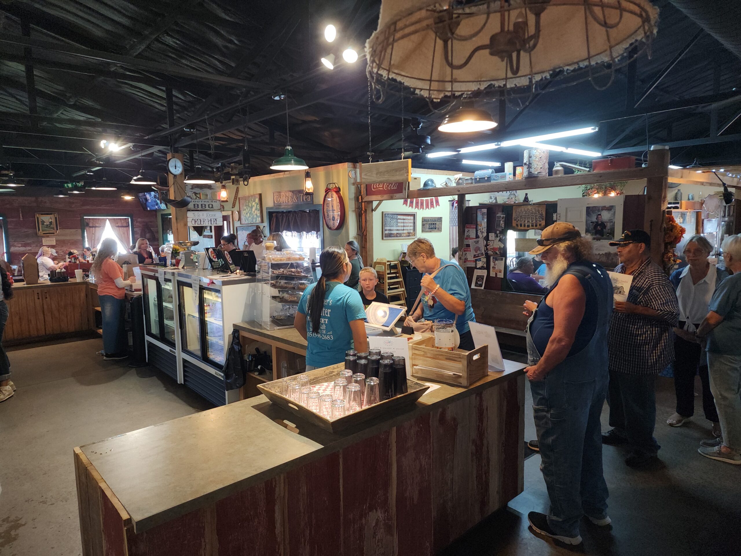 Long line at Farmers daughter.